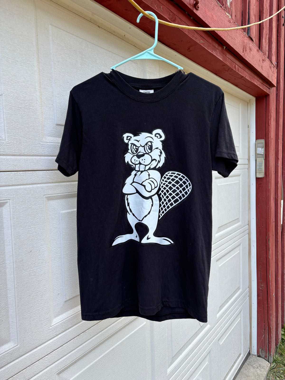 Angry Beaver Black Comfort Colors Tee