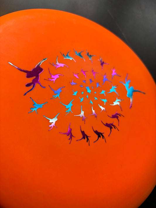 Ballerina Orange Splash Foil Soft Magnet