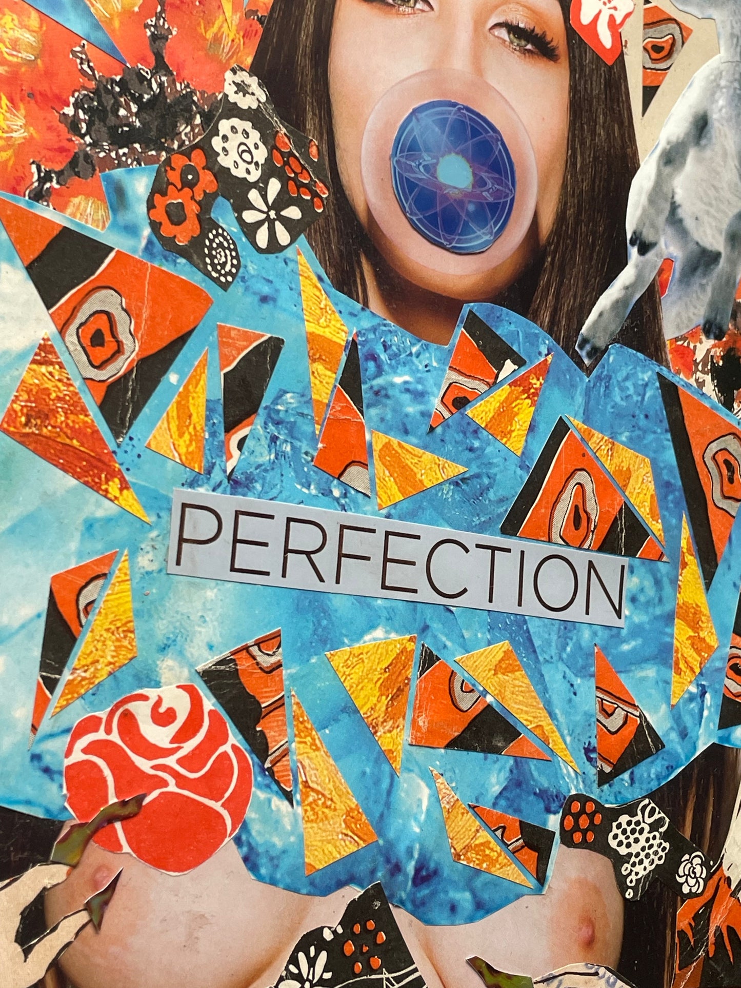 Perfection - Handwoven Recycled Collage