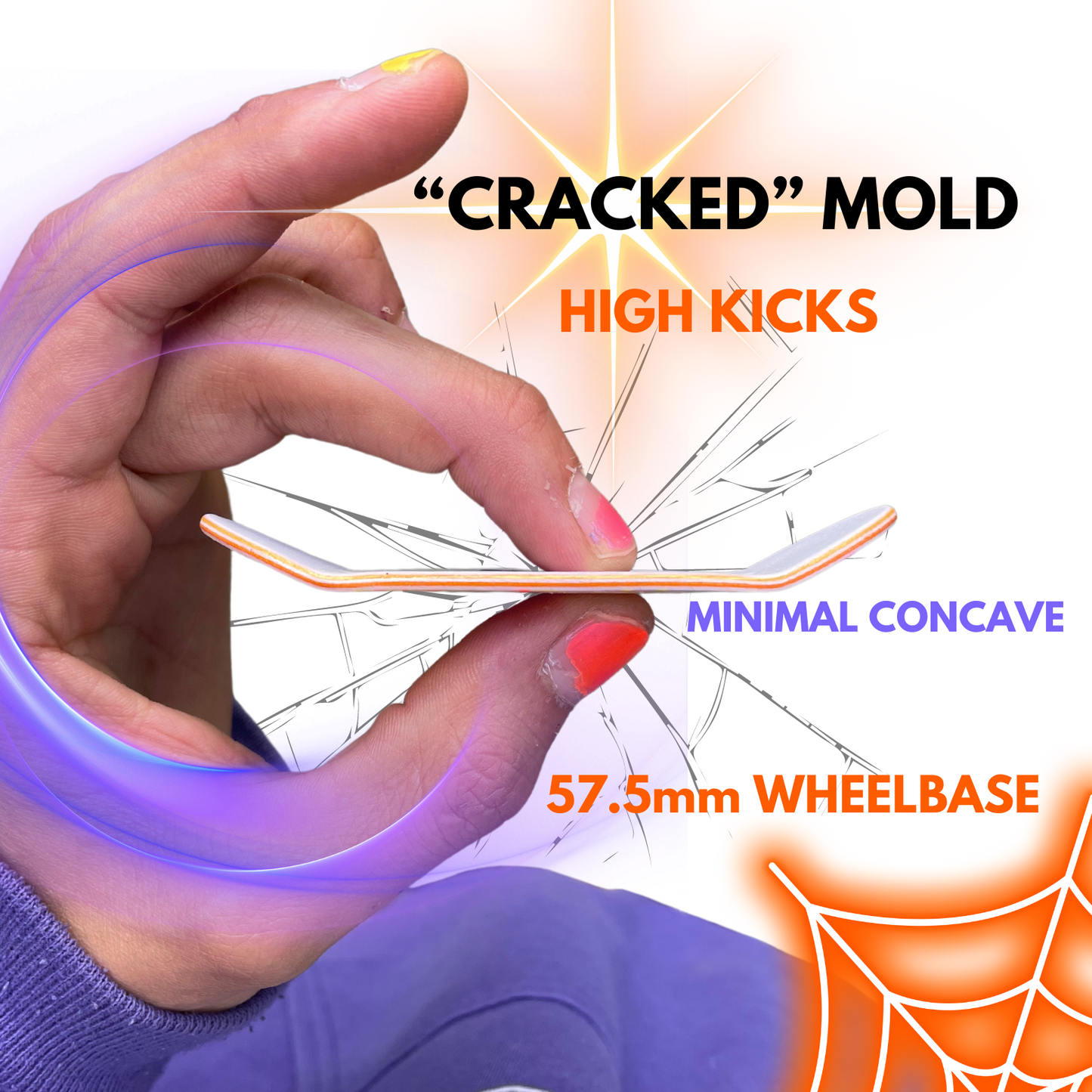 30mm Glow SolarShift Handdye Cracked Mold