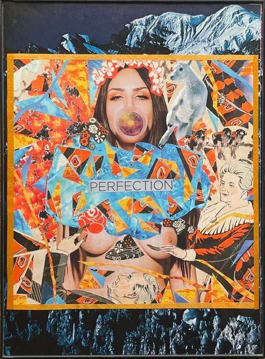 Perfection - Handwoven Recycled Collage