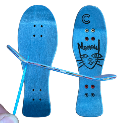 32mm Sky Blue Internal Rainbow Split Deck Cracked Mold