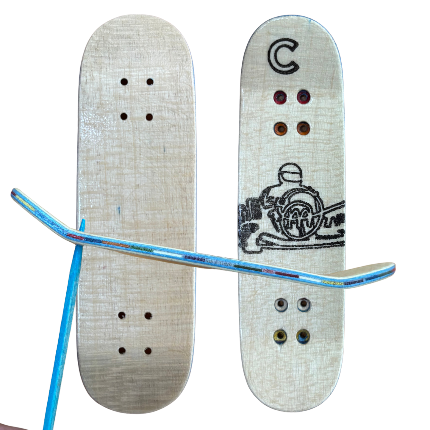 26.5mm Maple Internal Rainbow Split Deck Cracked Mold