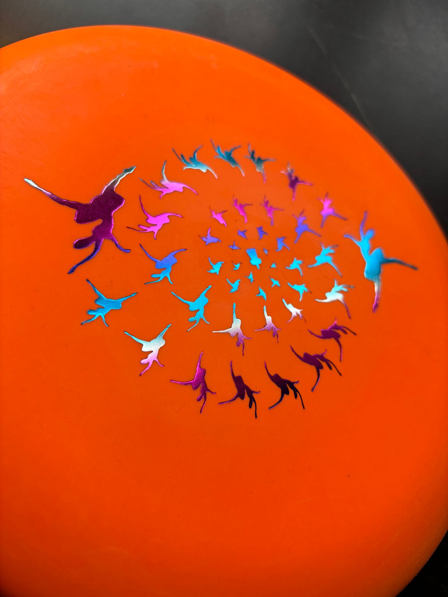 Ballerina Orange Splash Foil Soft Magnet