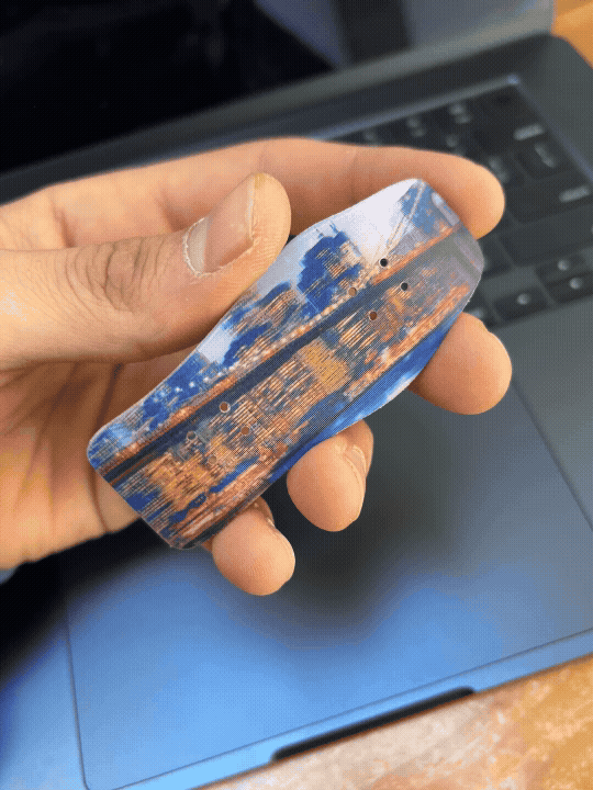 Golden Gate 3D Parallax Lenticular Fingerboard ZOOM Mold 33mm