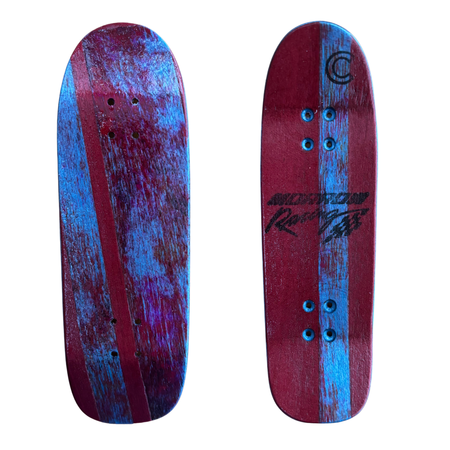 30.5mm Sparkly Blue Split Deck Cracked Mold