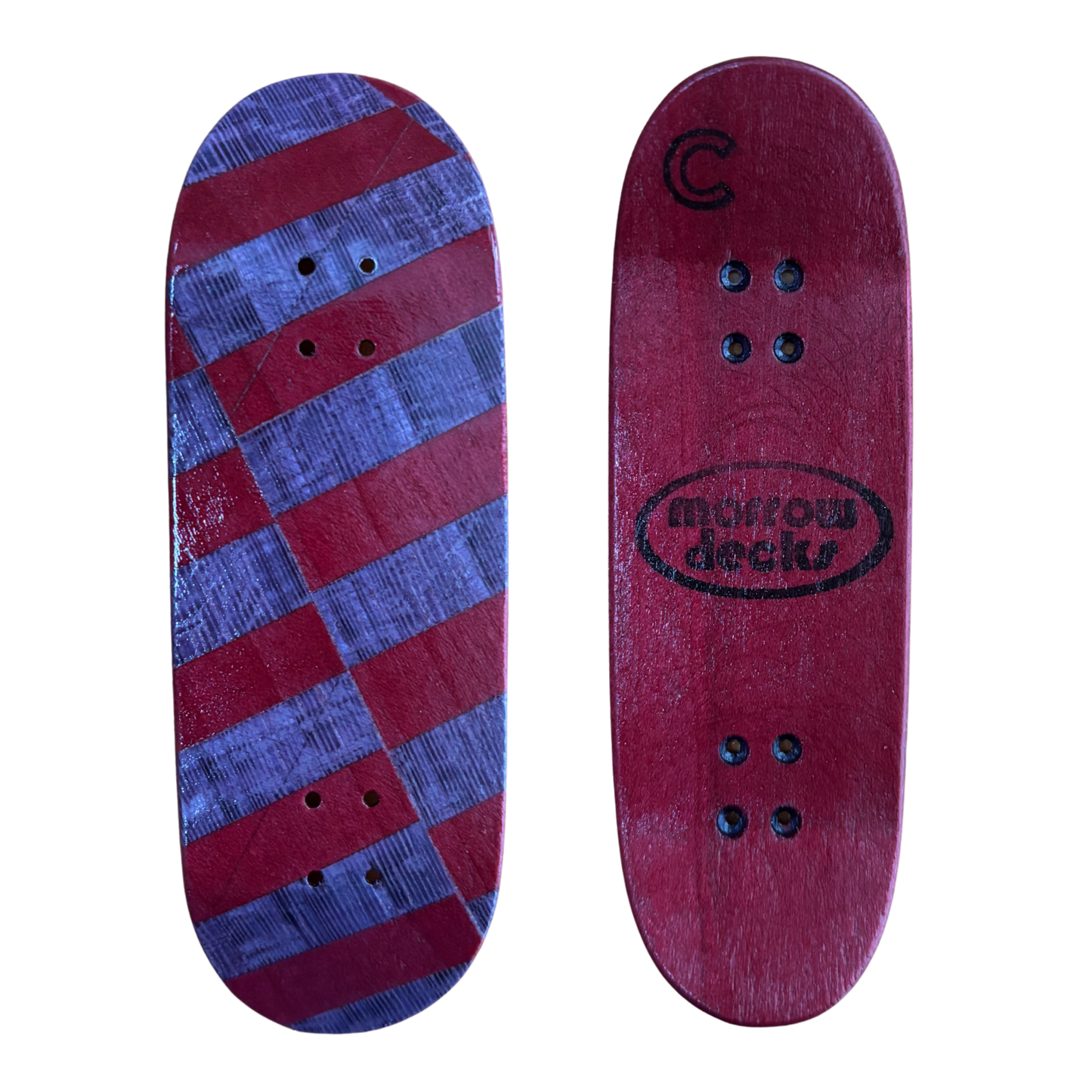 32.5mm Red/Purple Split Deck Cracked Mold