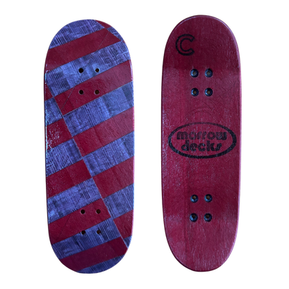32.5mm Red/Purple Split Deck Cracked Mold