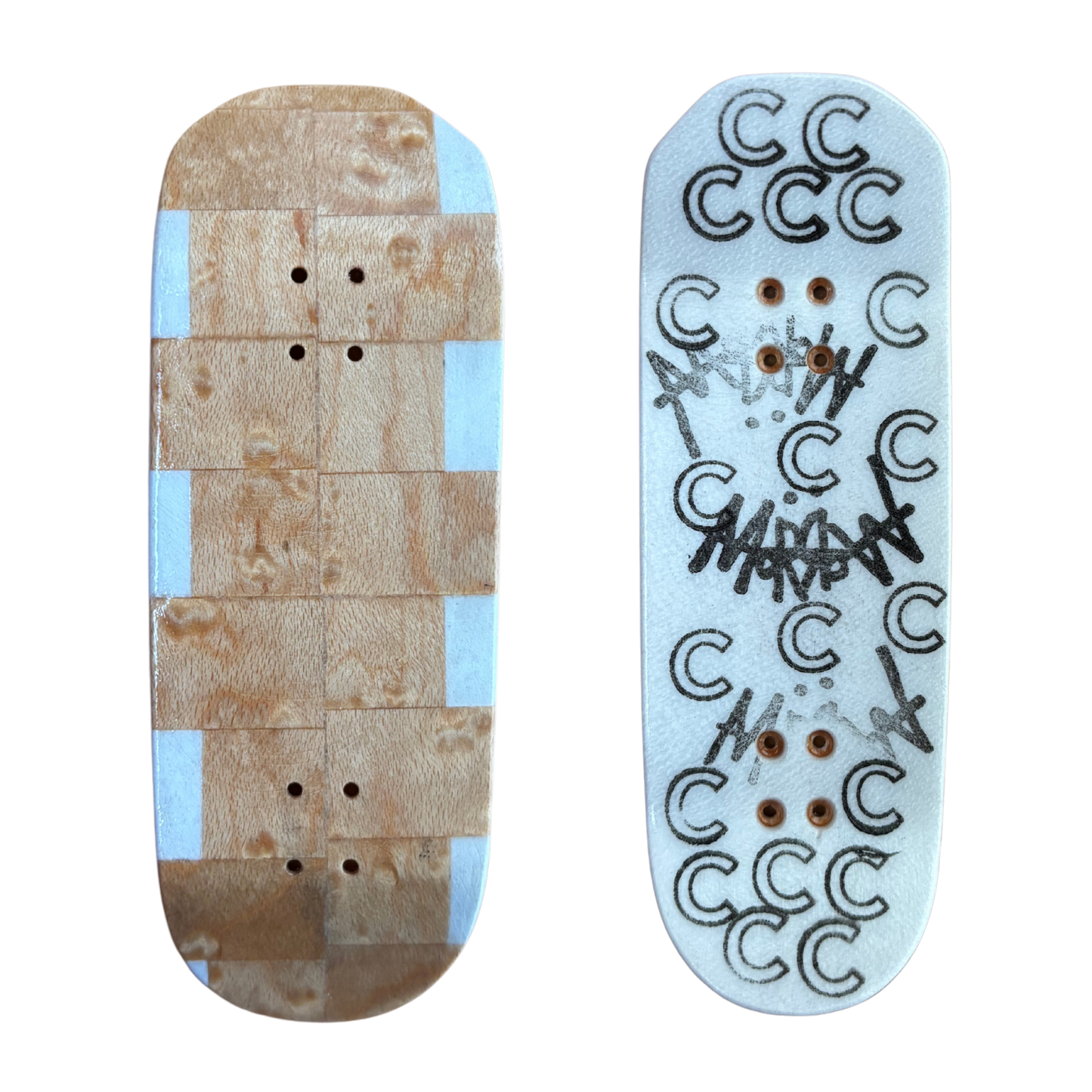 35mm White/Maple Split Deck Cracked Mold