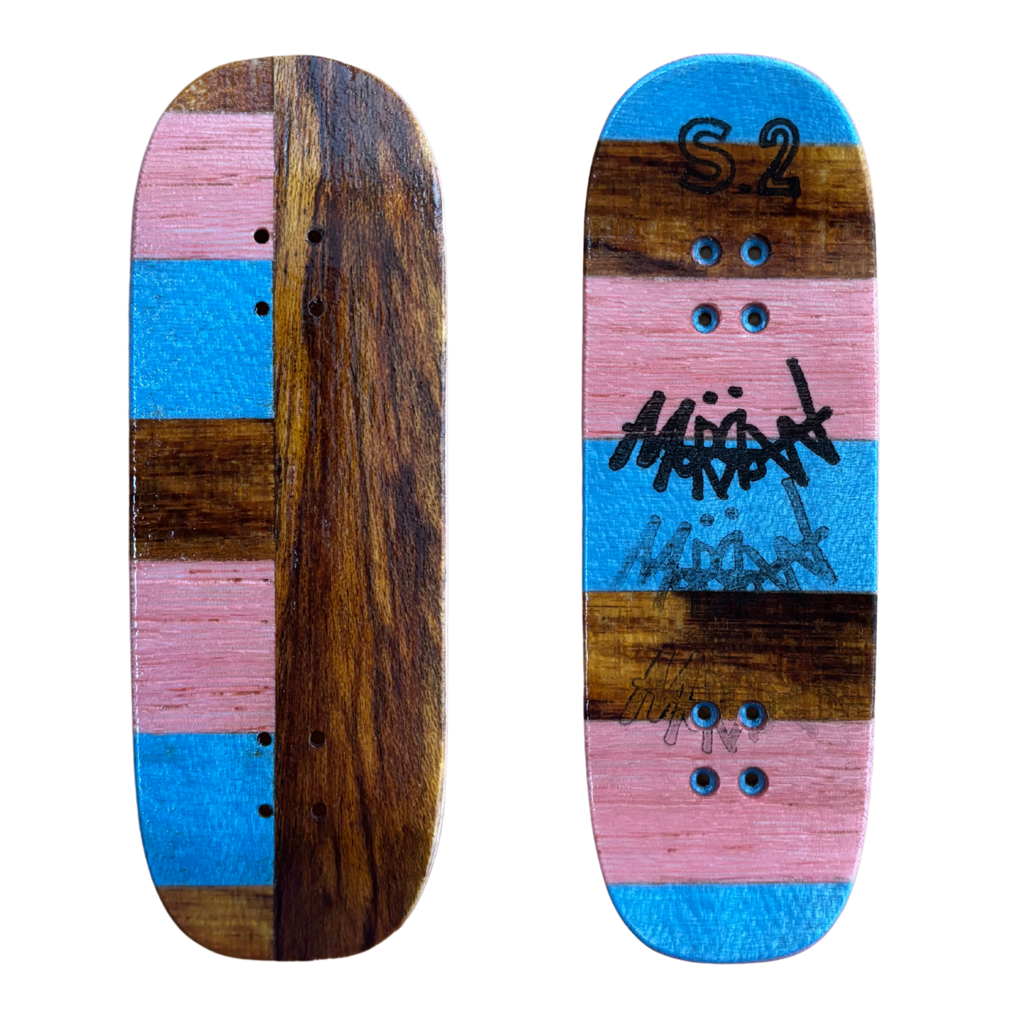 34mm Exotic Pink/Blue Split Deck S.2 Mold
